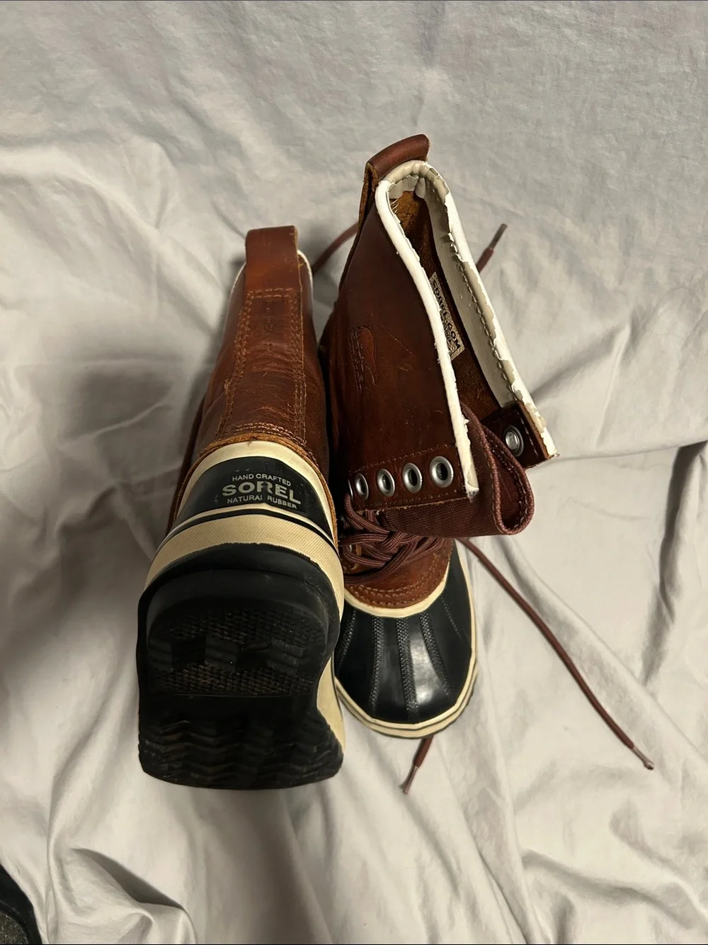 Sorel Brown and Black Women's Waterproof Duck Boots